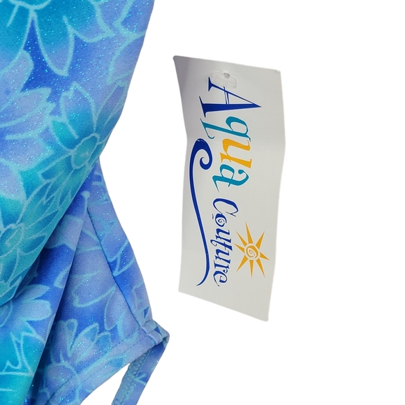 Aqua Culture Vintage Summer Pool Beach Swimwear One Piece Swuimsuit Size 6 NWT - Picture 2 of 9